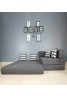 Nudge Queen L-Type Corner Sofa Cum Bed Fordable Mattress with Cushion Comatose EPE & PU Foam 72x60  Gray